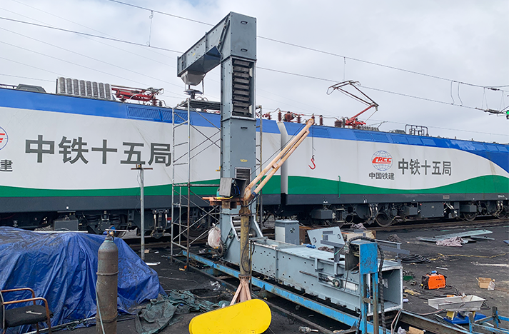 Z型斗式提升機在火車站的應用